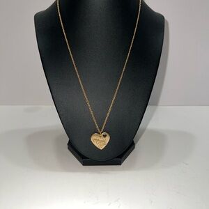 Gold Heart Grandmother  Pendant Necklace
